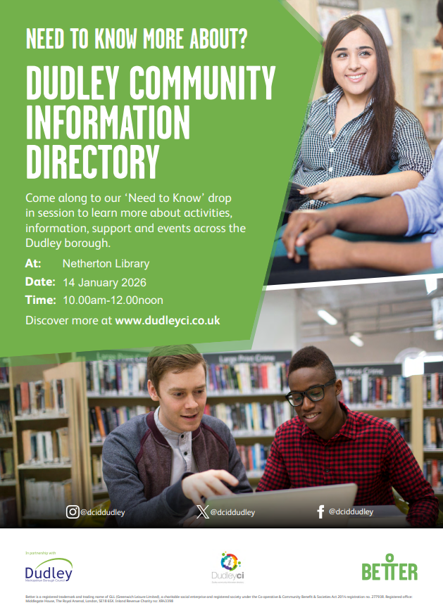 Netherton Library - Need To Know More About Dudley Community Information Directory